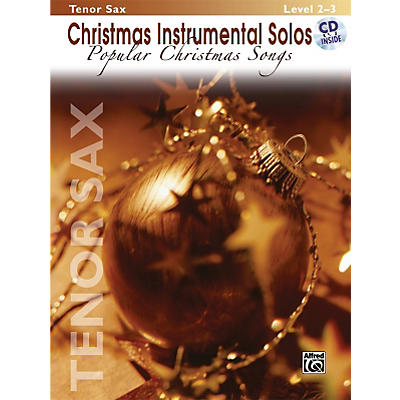 Alfred Christmas Instrumental Solos Popular Christmas Songs Tenor Sax Book & CD