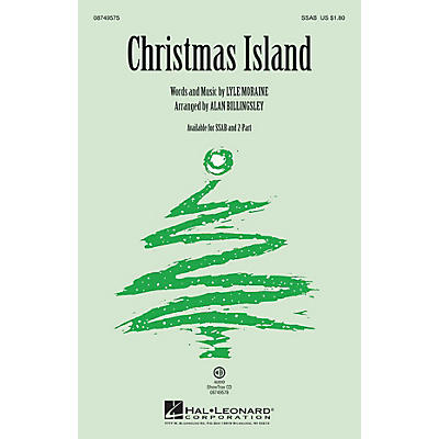 Hal Leonard Christmas Island SSAB by Brian Setzer arranged by Alan Billingsley