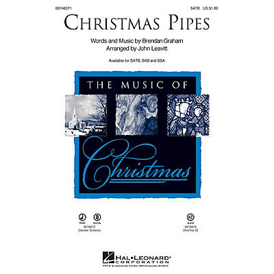 Hal Leonard Christmas Pipes SATB arranged by John Leavitt