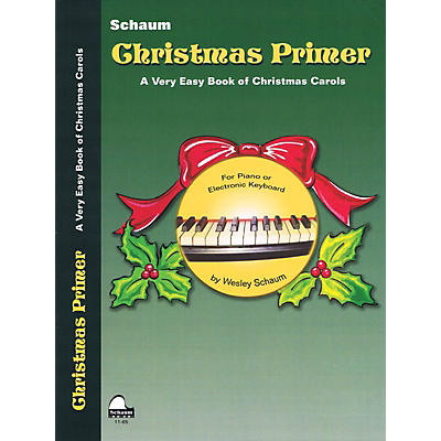 SCHAUM Christmas Primer (Primer Level Early Elem Level) Educational Piano Book