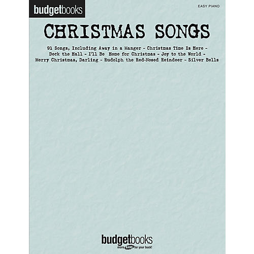 Christmas Songs - Budget Books Series For Easy Piano