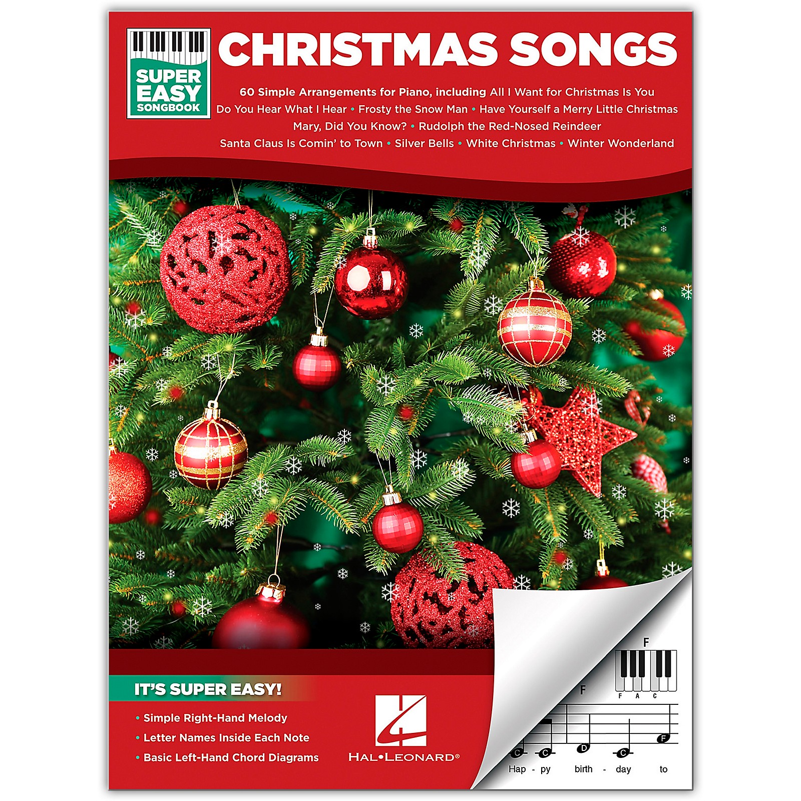 Hal Leonard Christmas Songs Super Easy Songbook Musician's Friend