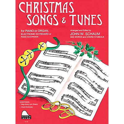 SCHAUM Christmas Songs and Tunes (Level 4 Inter Level) Educational Piano Book