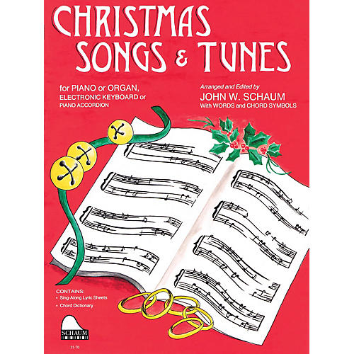 SCHAUM Christmas Songs and Tunes (Level 4 Inter Level) Educational Piano Book