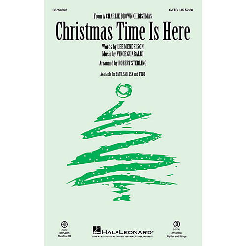 Hal Leonard Christmas Time Is Here CHOIRTRAX CD Arranged by Robert Sterling