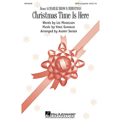 Hal Leonard Christmas Time Is Here SATB a cappella arranged by Audrey Snyder