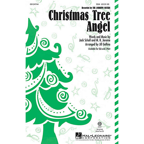 Hal Leonard Christmas Tree Angel 2-Part by Andrews Sisters Arranged by Jill Gallina