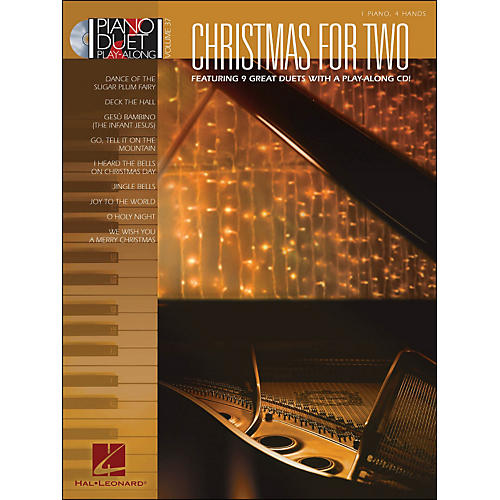Christmas for Two - Piano Duet Play-Along Volume 37 (Book/CD)