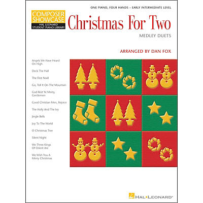 Hal Leonard Christmas for Two Medley Duets Easy Piano