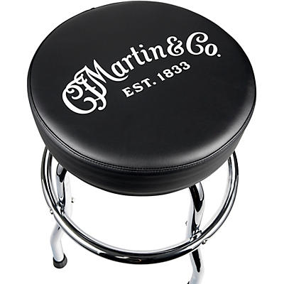 Martin Chrome Base Barstool With Logo