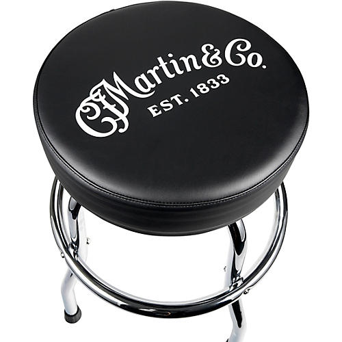 Martin Chrome Base Barstool With Logo
