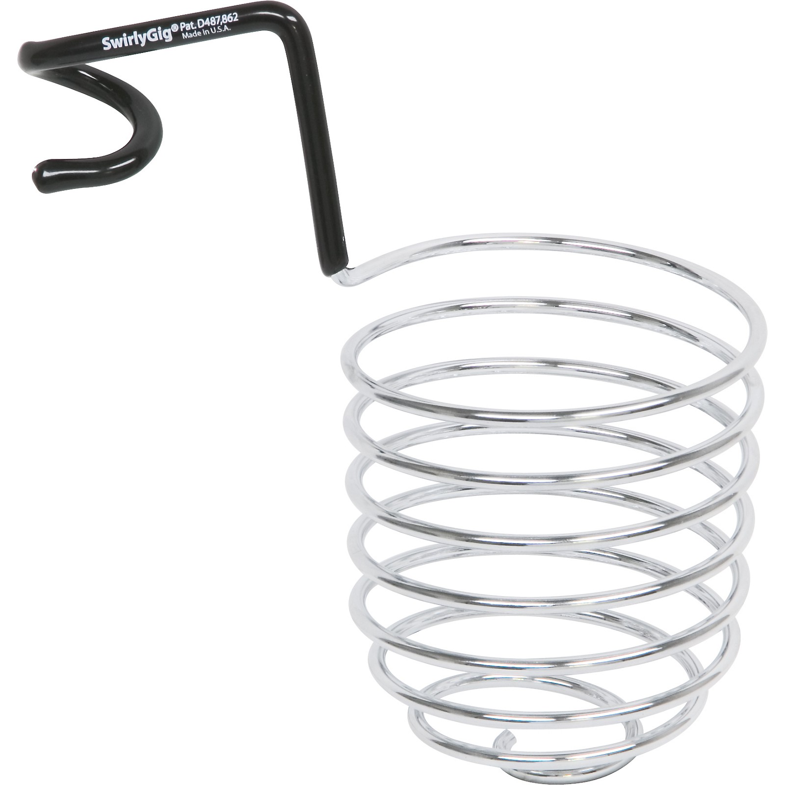 SwirlyGig Chrome Mic Stand Drink Holder Musician's Friend