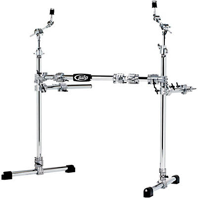 PDP by DW Chrome Plated Drum and Cymbal Rack Package