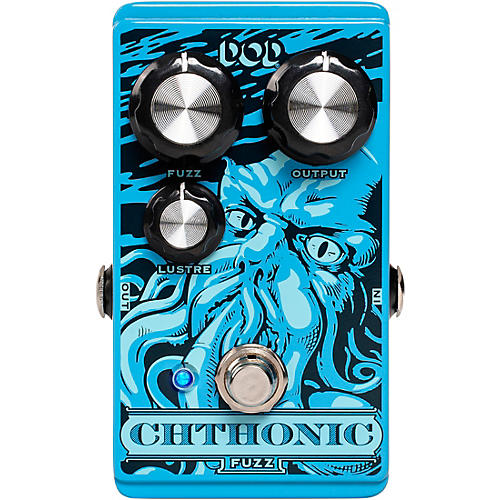 DOD Chthonic Fuzz Effects Pedal Condition 1 - Mint Bahama Blue