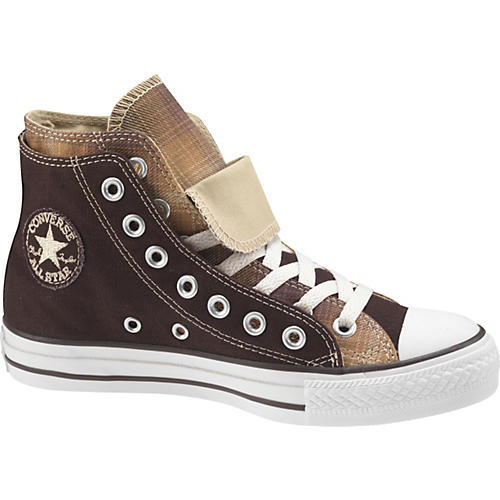 absurd Bære dele Converse Chuck Taylor All Star Double Upper Hi-Top Sneakers Men's Size 8  Chocolate/ Plaid | Musician's Friend