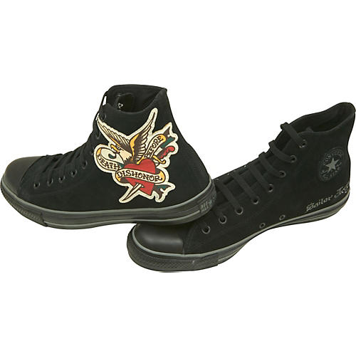 Converse Chuck Taylor All Star Sailor Jerry Eagle Heart Hi Tops Black 10 Musician s Friend