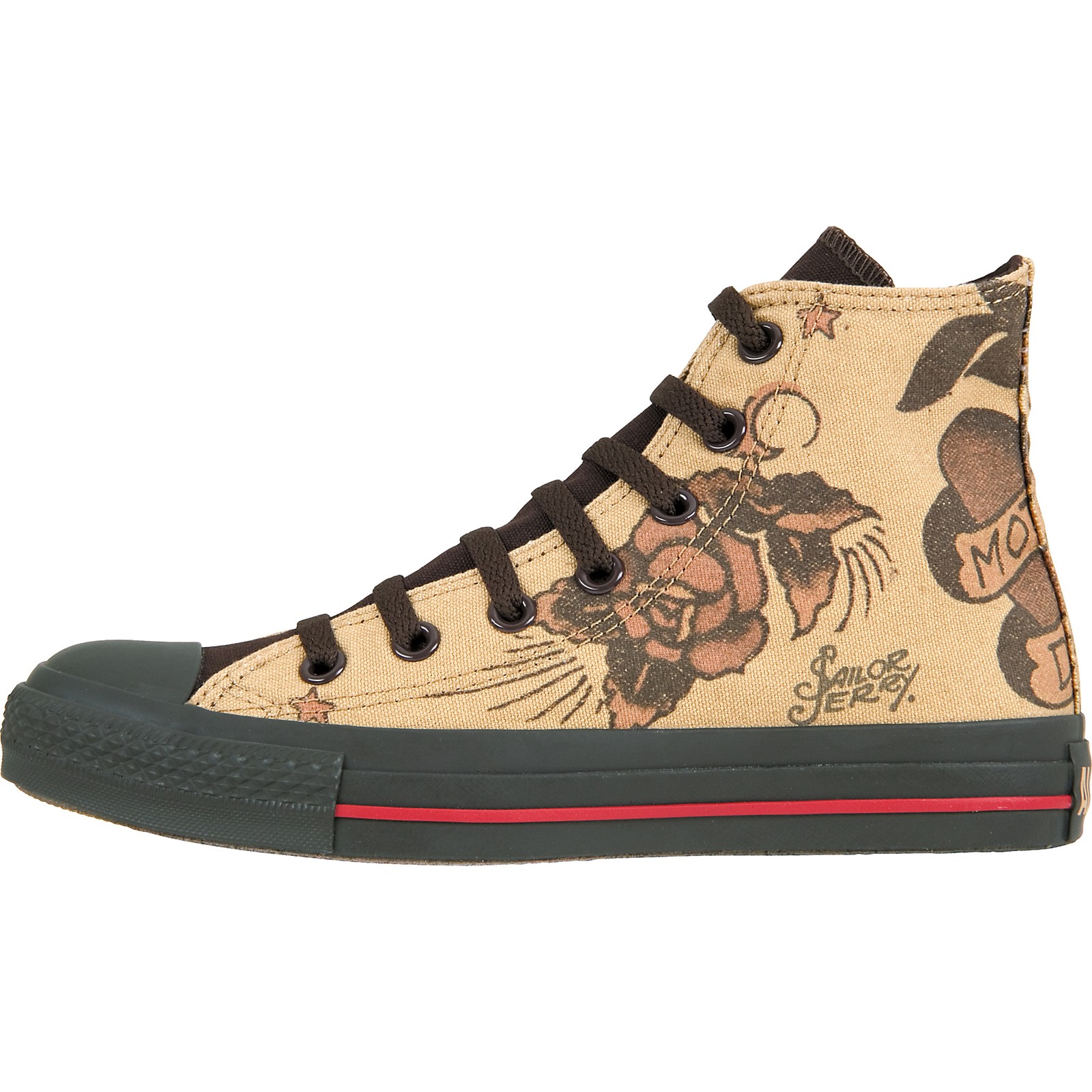 Converse Chuck Taylor All Star Sailor Jerry Hi-Tops with Mom/Dad Flash ...