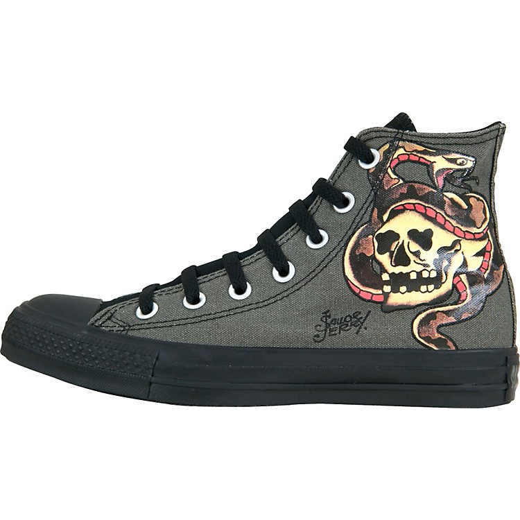 Converse Chuck Taylor All Star Sailor Jerry Hi-Tops with Snake/Skull ...