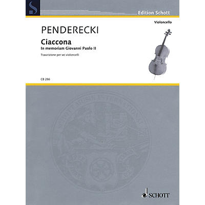 Schott Ciaccona - in Memoriam Giovanni Paolo II String Ensemble by Krzysztof Penderecki