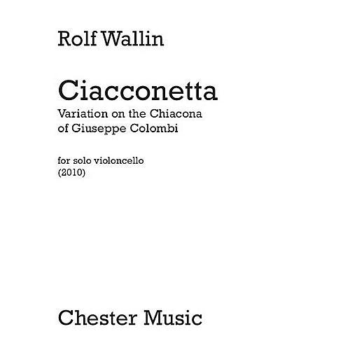 CHESTER MUSIC Ciacconetta - Variation on the Chiacona of Giuseppe Colombi Music Sales America Series Softcover