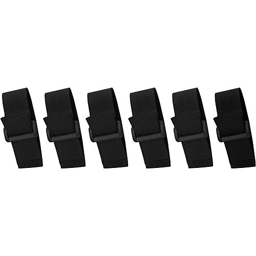 Musician's Gear Cinch Style Cable Straps (6 Pack) Black 8 in.