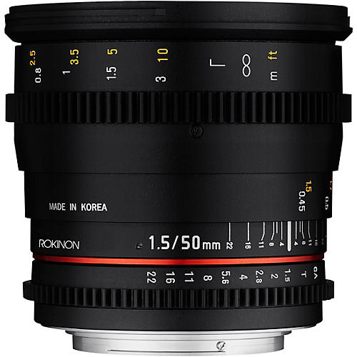 ROKINON Cine DS 50mm T1.5 Cine Lens for Canon EF Condition 1 - Mint