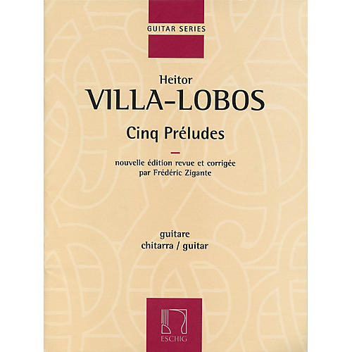 Cinq Préludes (5 Preludes for Solo Guitar) Editions Durand Series
