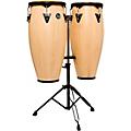 LP City II Series Conga Set With Stand - 10 and 11 in. Black10 and 11 in. Natural Gloss