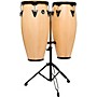 LP City II Series Conga Set With Stand - 10 and 11 in. Natural Gloss