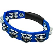 City Series Double Row Hand Held Tambourine, Blue Blue