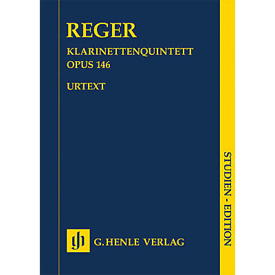 G. Henle Verlag Clarinet Quintet in A Major Op. 146 Henle Study Scores Series Softcover Composed by Max Reger