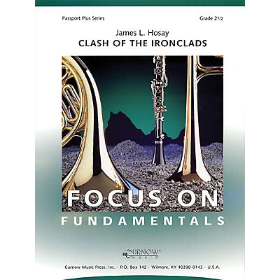 Curnow Music Clash of the Ironclads (Grade 2.5 - Score and Parts) Concert Band Level 2.5 Composed by James L Hosay