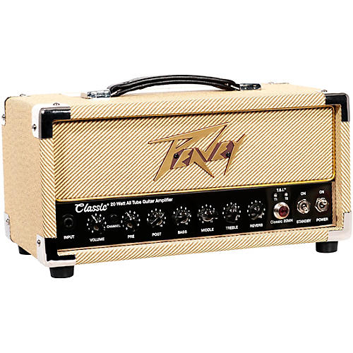 peavey classic 20 micro 20w tube guitar amp head with 2x12 guitar