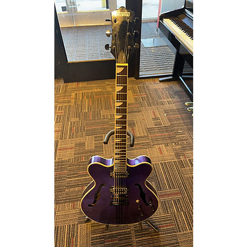 Eastwood Classic 6 Hollow Body Electric Guitar Purple