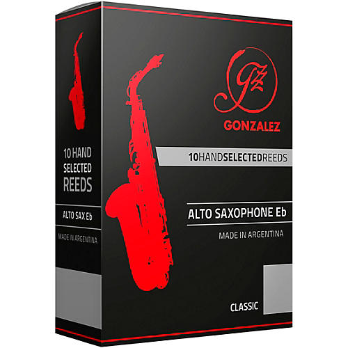 Gonzalez Classic Alto Saxophone Reeds Box of 10 Strength 2