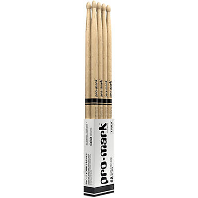 Promark Classic Attack Shira Kashi Oak Oval Wood Tip Drum Sticks 4-Pack
