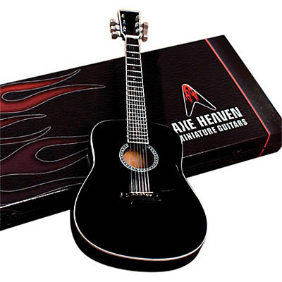 Axe Heaven Classic Black Finish Acoustic Miniature Guitar Replica Collectible