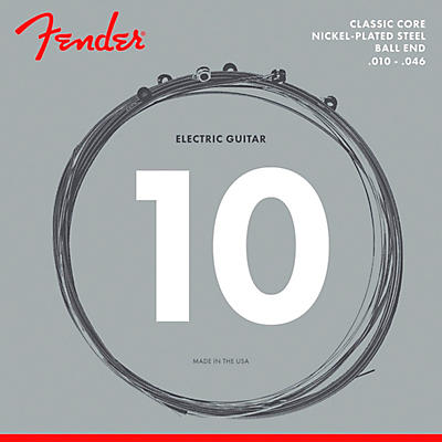Fender Classic Core 255R Nickel-Plated Steel Ball End Electric Guitar Strings - (10-46)