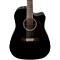 Classic Design Series CD-140SCE Cutaway Dreadnought Acoustic-Electric Guitar Level 2 Black 888365470153