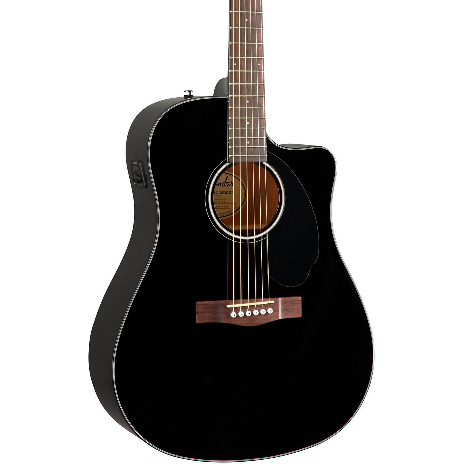 Fender Classic Design Series CD-60SCE Cutaway Dreadnought Acoustic ...