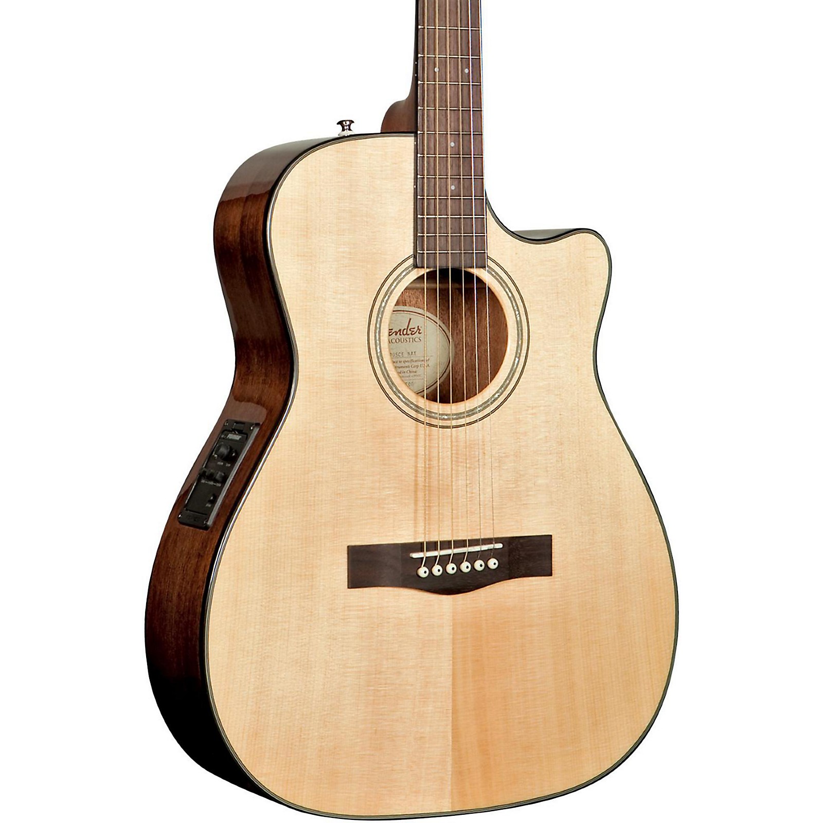 Fender Classic Design Series CF140SCE Cutaway Folk AcousticElectric Guitar Musician's Friend