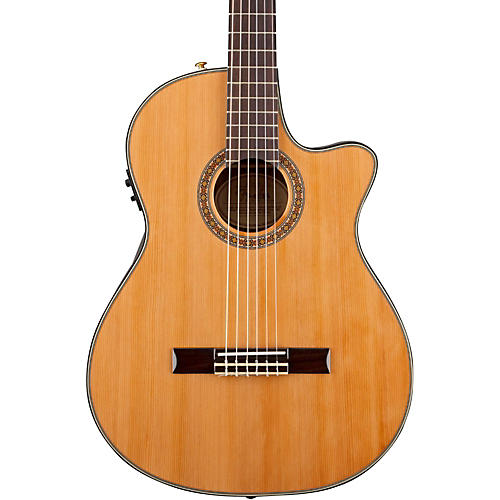 Classic Design Series CN-240SCE Cutaway Thinline Classical Acoustic-Electric Guitar