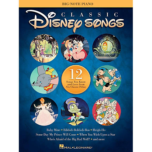 Classic Disney Songs for Big Note Piano