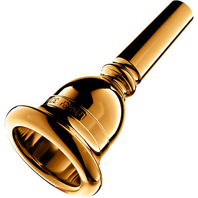 Laskey Classic F Series American Shank Tuba Mouthpiece in Gold