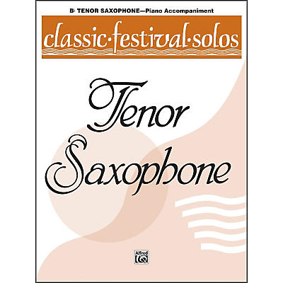Alfred Classic Festival Solos (B-Flat Tenor Saxophone) Volume 1 Piano Acc.