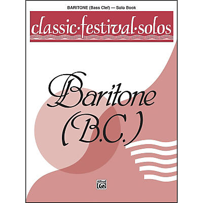 Alfred Classic Festival Solos (Baritone B.C.) Volume 1 Solo Book