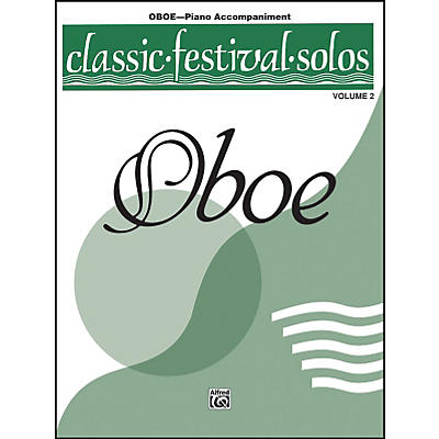 Alfred Classic Festival Solos for Oboe, Volume II Piano Acc. Book