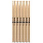 Promark Classic Forward Hickory Drum Sticks - 5A Wood Tip, 12-Pack 5A Wood
