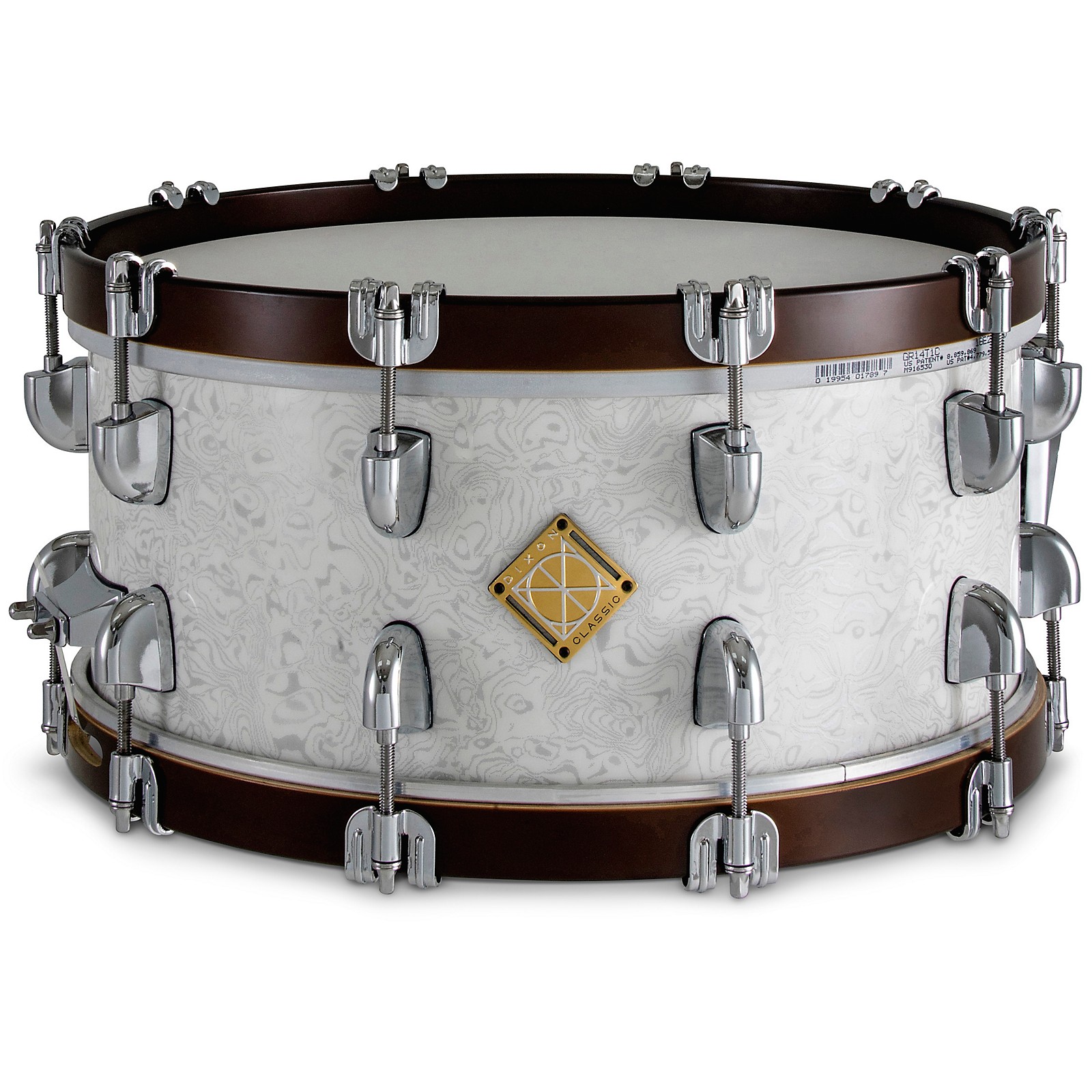 Dixon Classic Hybrid Maple Wood Hoop Snare Drum 14 x 6.5 in. Sub Zero