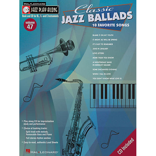 Classic Jazz Ballads--Jazz Play Along Volume 47 Book with CD